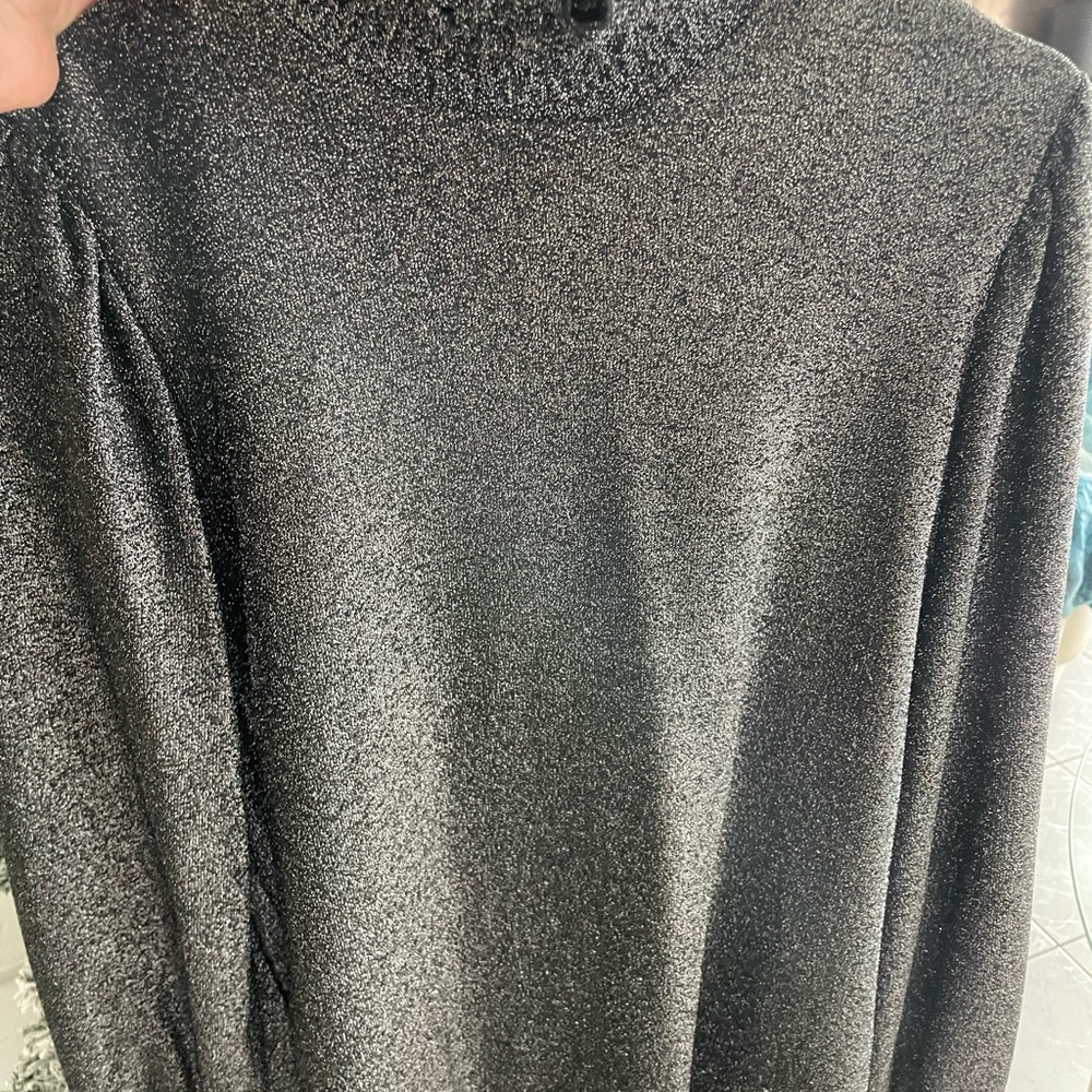 Scarlett Women's Shimmering Silver Blouse